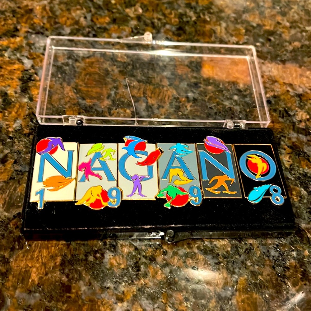 Vintage 1998 Nagano Olympic Pin Set